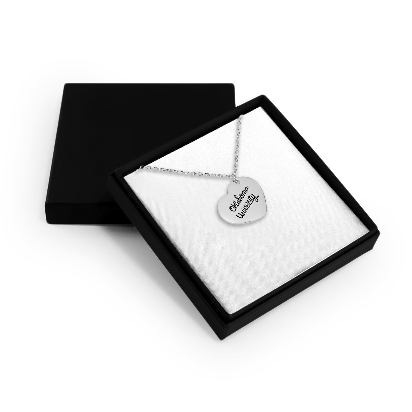 Oklahoma University Heart Pendant Necklace