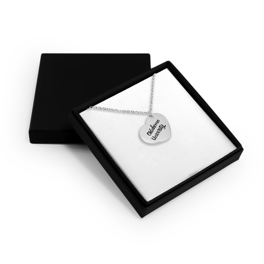 Oklahoma University Heart Pendant Necklace