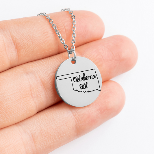 Oklahoma Girl Pendant Necklace