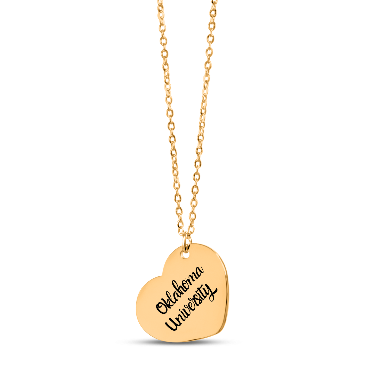 Oklahoma University Heart Pendant Necklace