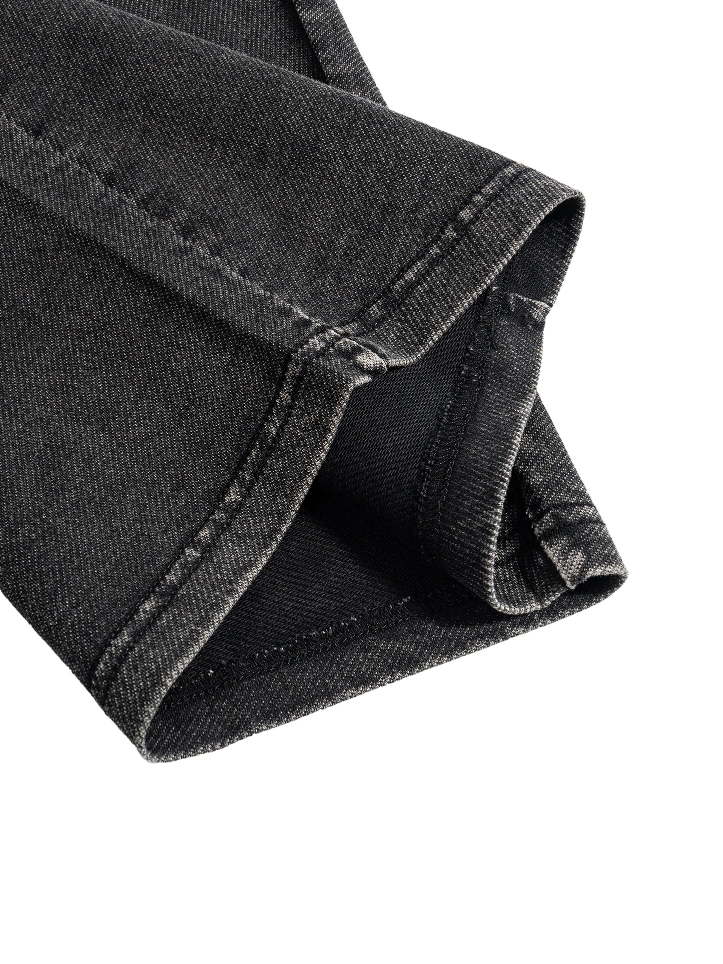 “I can buy myself flowers” barrel jeans in black