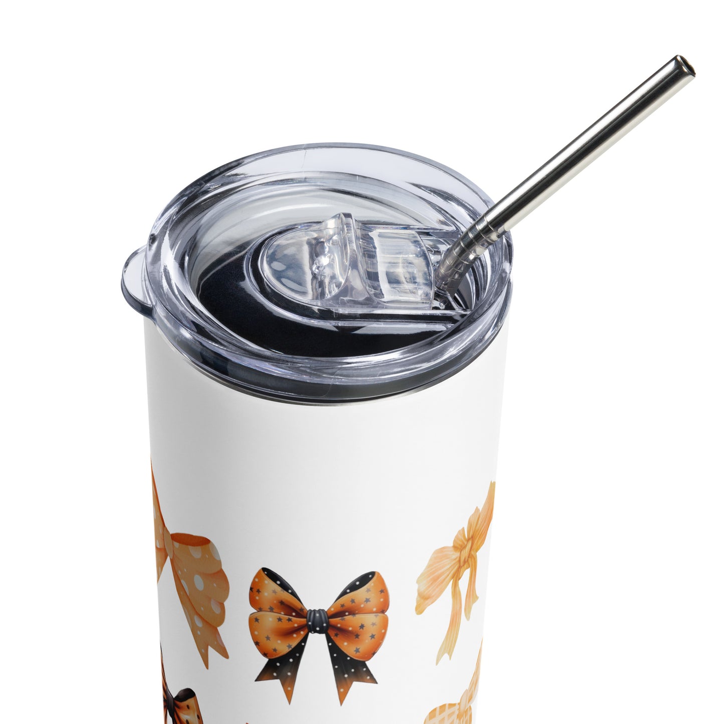 Fall Bows Tumbler In White