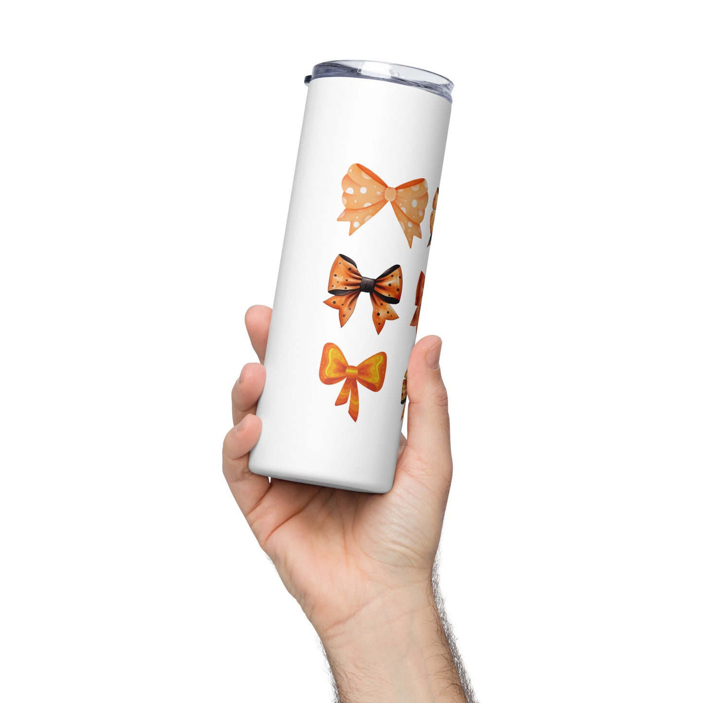 Fall Bows Tumbler In White