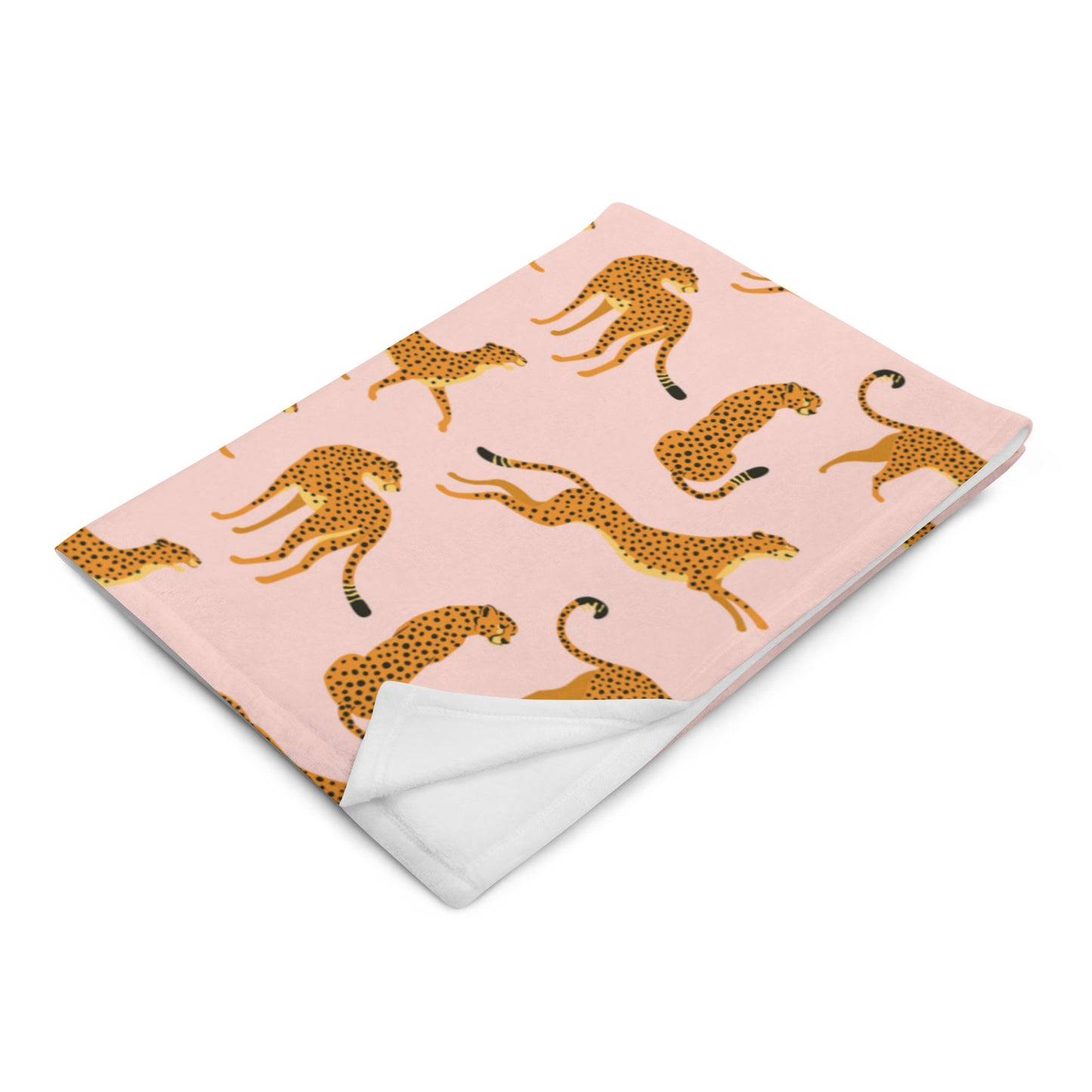 Leaping Leopards Throw Blanket