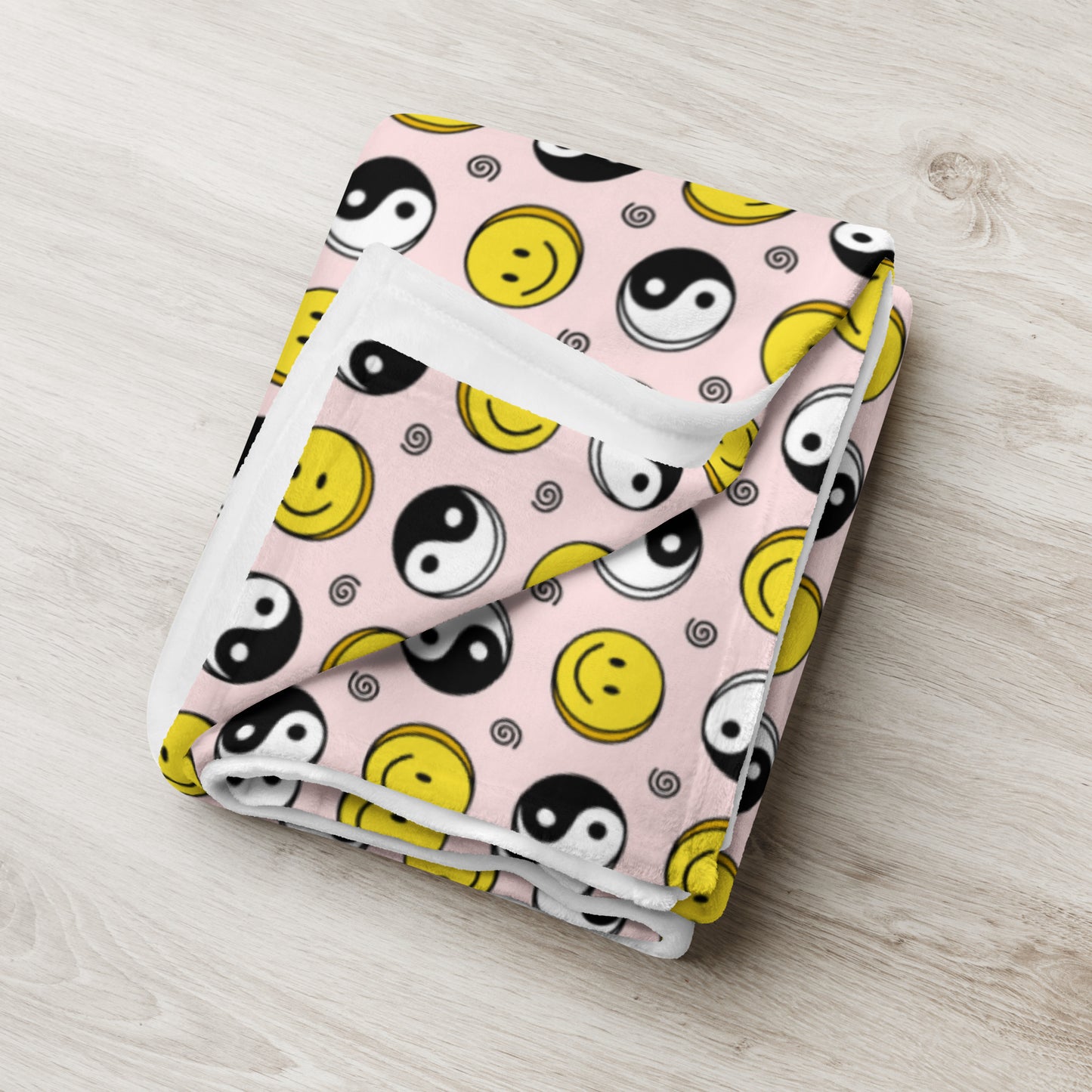 Smiley Face Throw Blanket