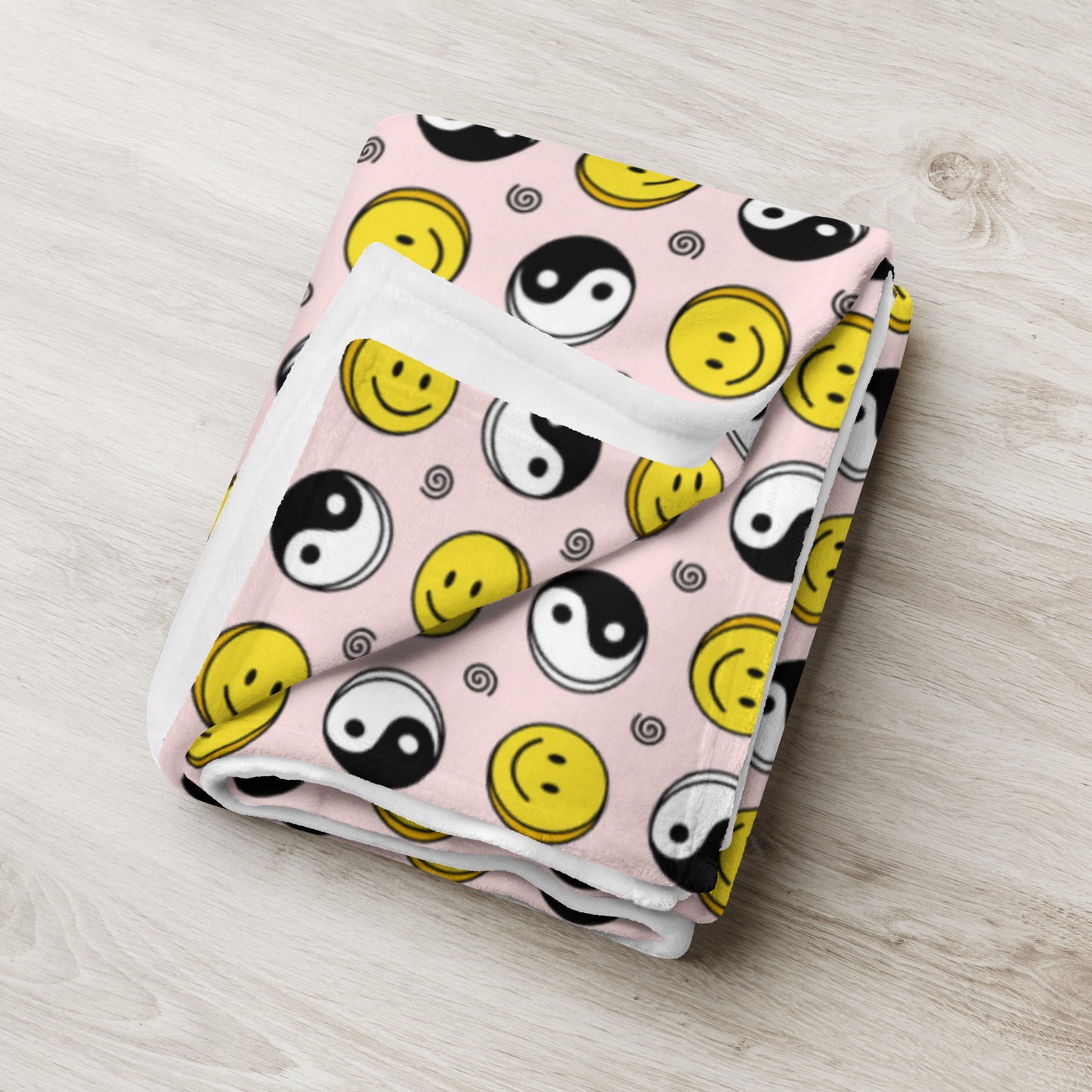 Smiley Face Throw Blanket