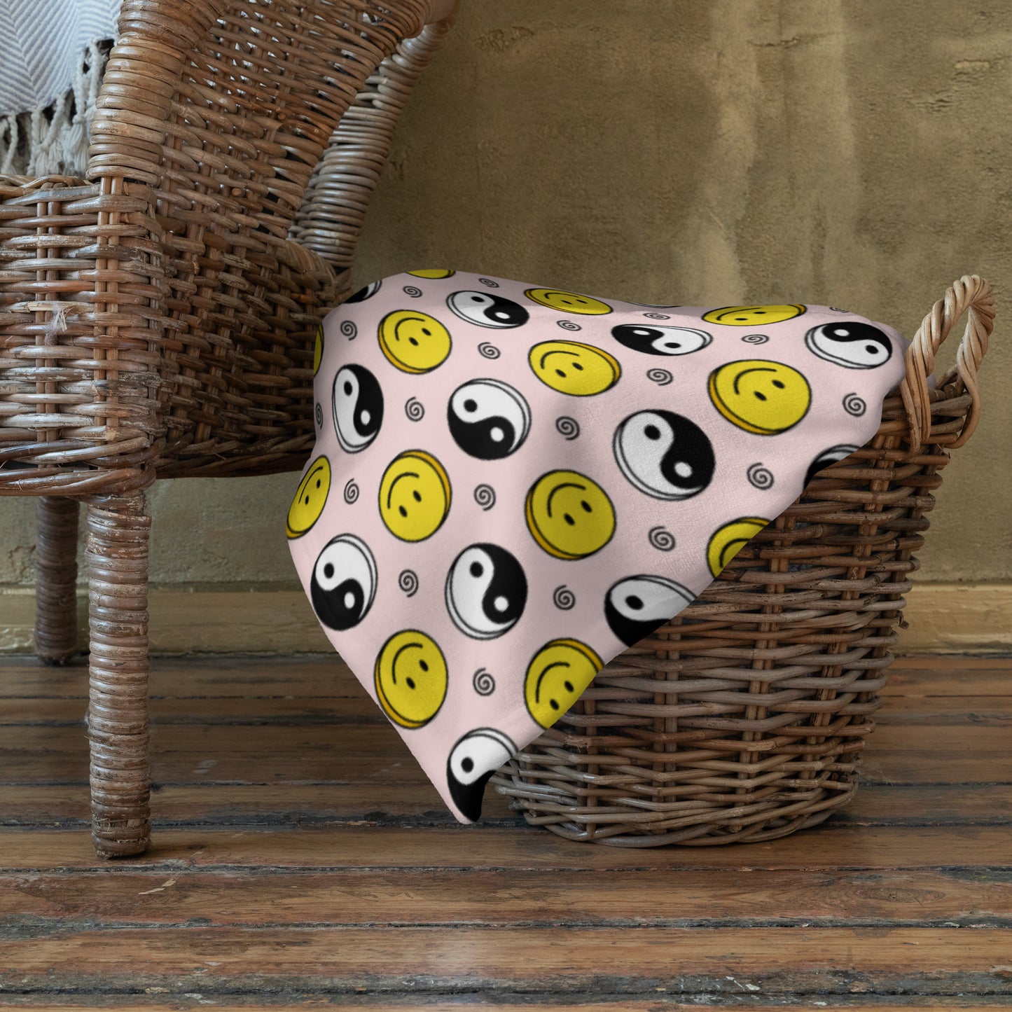 Smiley Face Throw Blanket