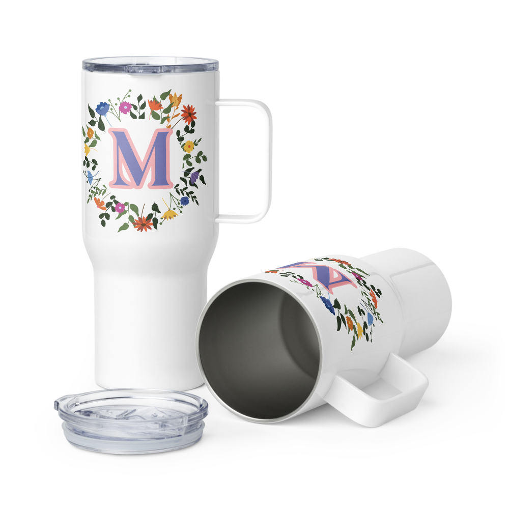 Personalized Initial Travel Mug