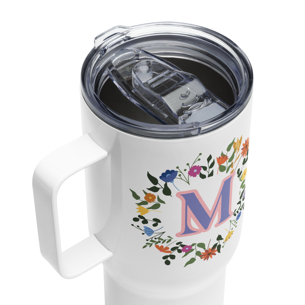 Personalized Initial Travel Mug