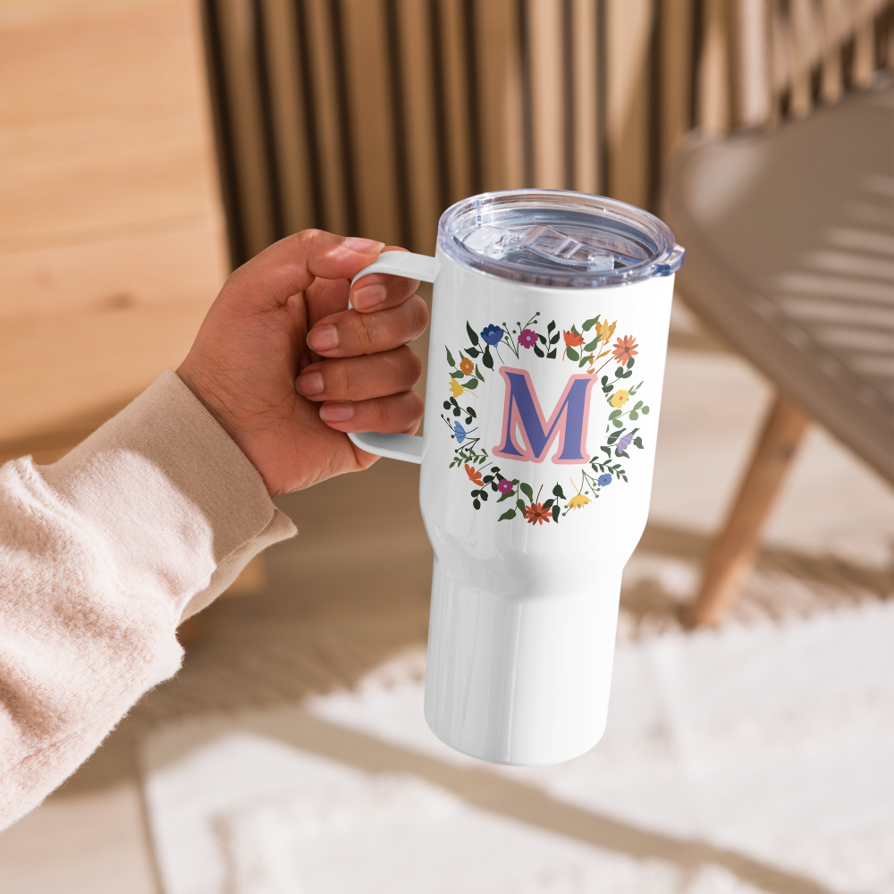 Personalized Initial Travel Mug