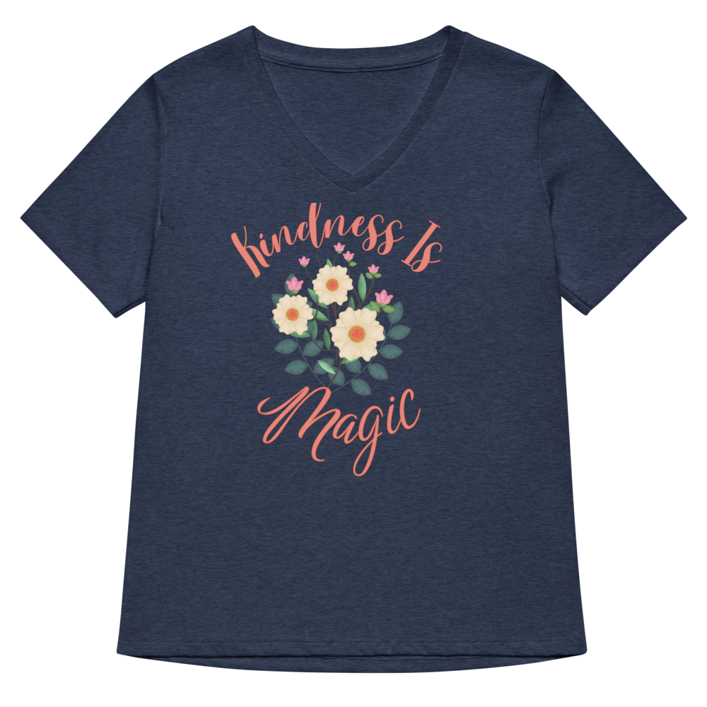 Kindness is Magic Tee in Heather Navy