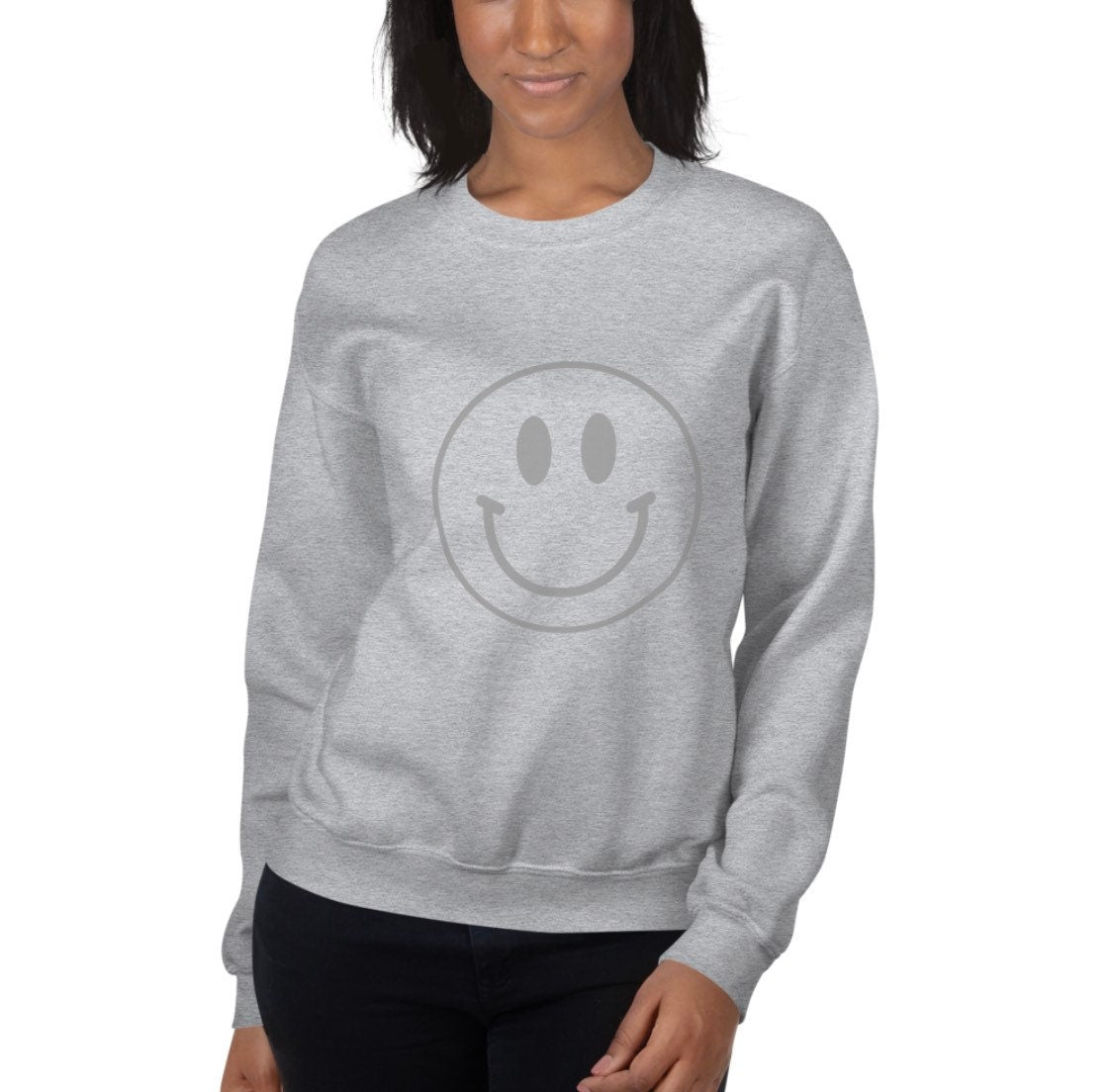 Ladies Smiley Face Sweatshirt